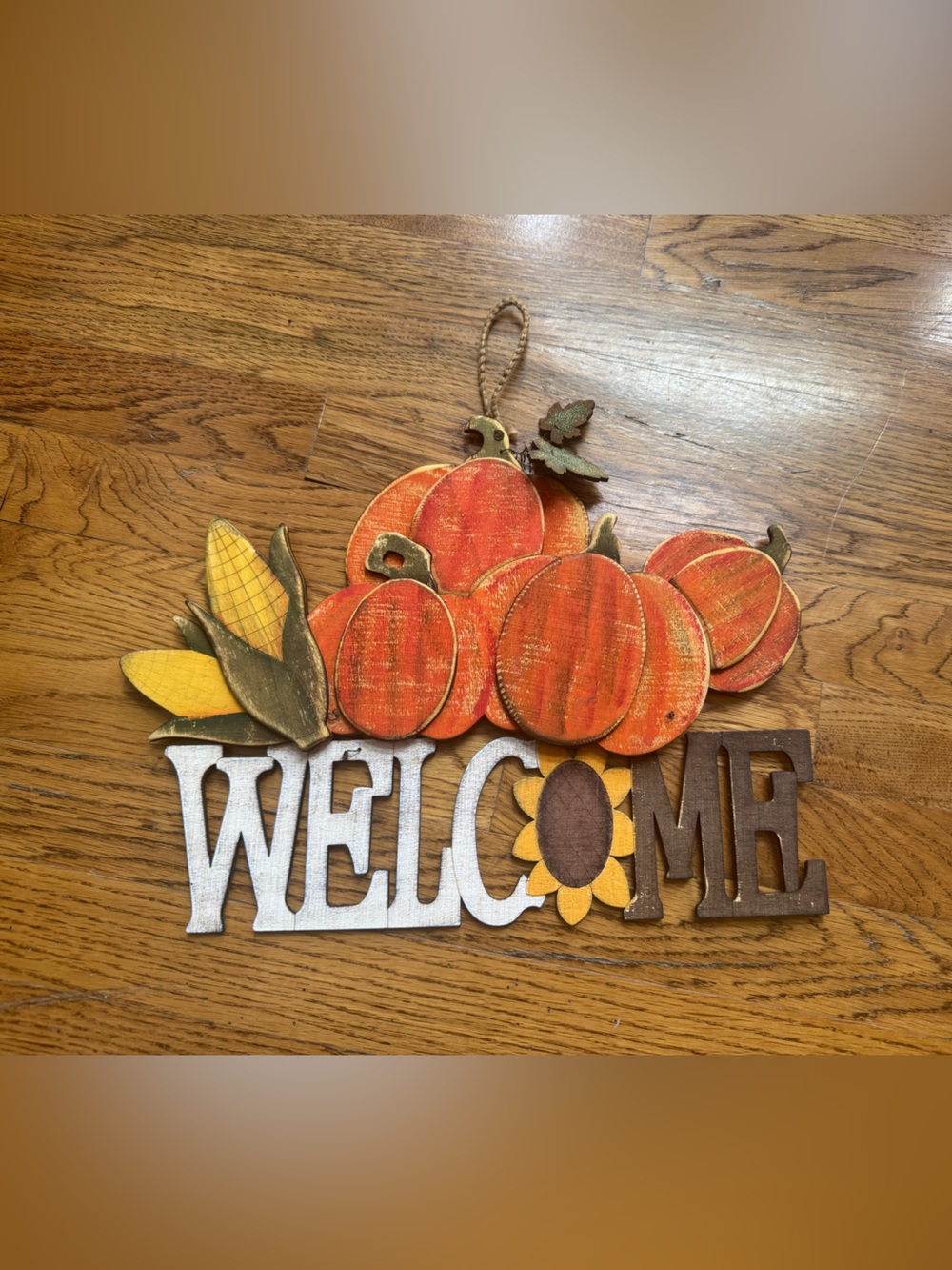 Fall welcome sign